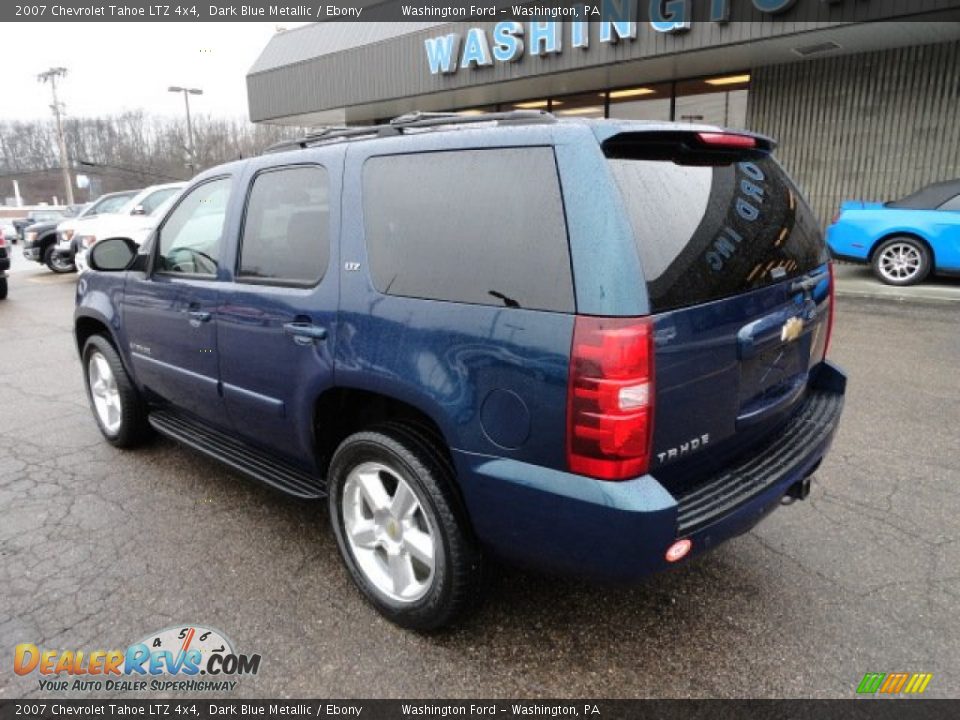 2007 Chevrolet Tahoe LTZ 4x4 Dark Blue Metallic / Ebony Photo #2