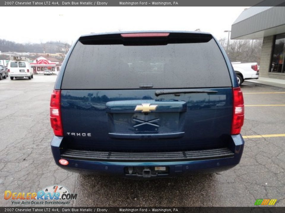 2007 Chevrolet Tahoe LTZ 4x4 Dark Blue Metallic / Ebony Photo #3