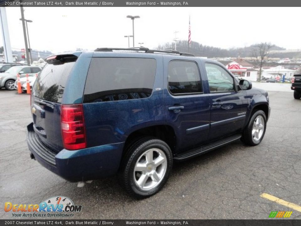 2007 Chevrolet Tahoe LTZ 4x4 Dark Blue Metallic / Ebony Photo #4