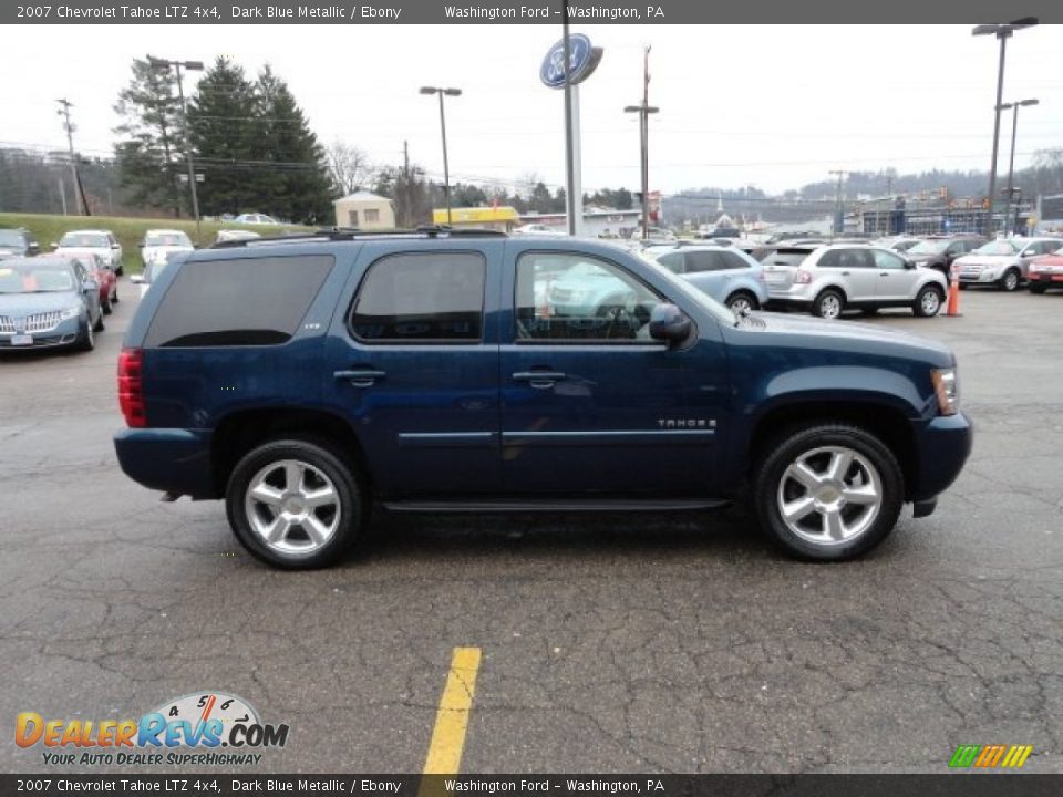 2007 Chevrolet Tahoe LTZ 4x4 Dark Blue Metallic / Ebony Photo #5
