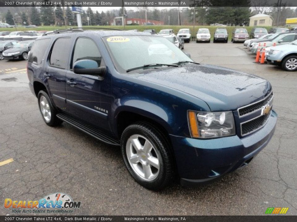 2007 Chevrolet Tahoe LTZ 4x4 Dark Blue Metallic / Ebony Photo #6