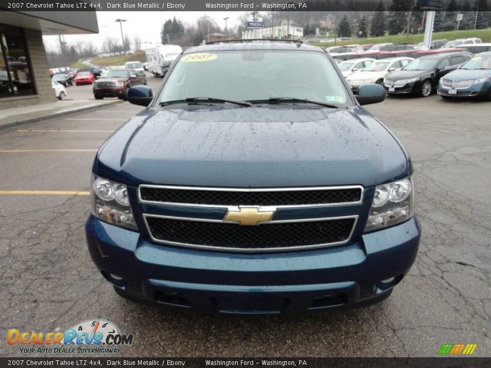2007 Chevrolet Tahoe LTZ 4x4 Dark Blue Metallic / Ebony Photo #7