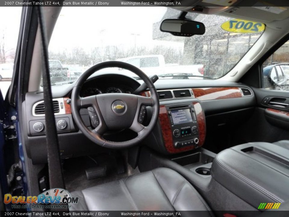 2007 Chevrolet Tahoe LTZ 4x4 Dark Blue Metallic / Ebony Photo #14