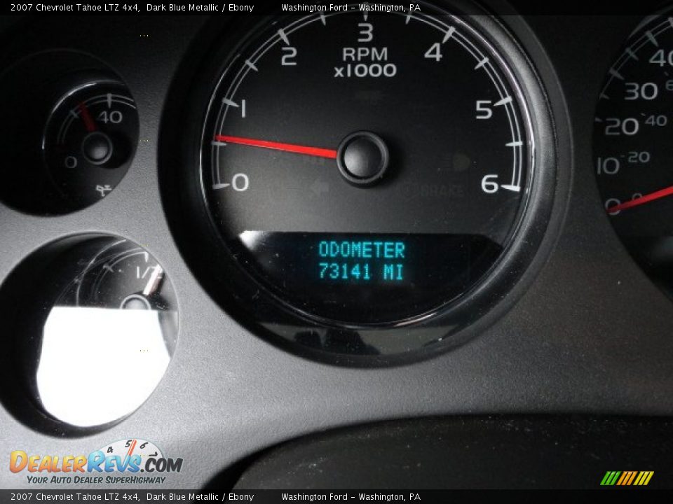 2007 Chevrolet Tahoe LTZ 4x4 Dark Blue Metallic / Ebony Photo #19