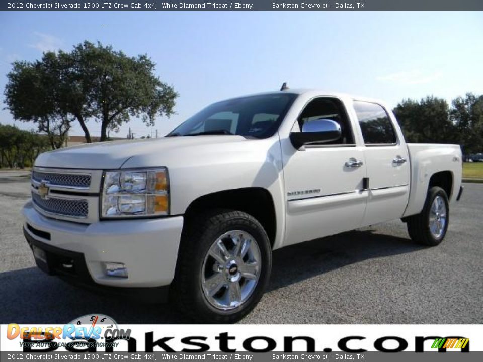 2012 Chevrolet Silverado 1500 LTZ Crew Cab 4x4 White Diamond Tricoat / Ebony Photo #1