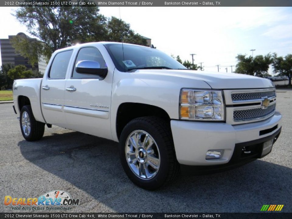 2012 Chevrolet Silverado 1500 LTZ Crew Cab 4x4 White Diamond Tricoat / Ebony Photo #2