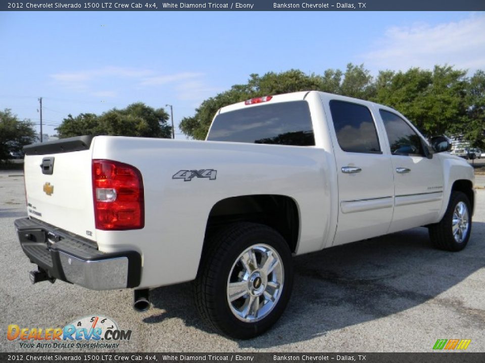 2012 Chevrolet Silverado 1500 LTZ Crew Cab 4x4 White Diamond Tricoat / Ebony Photo #3