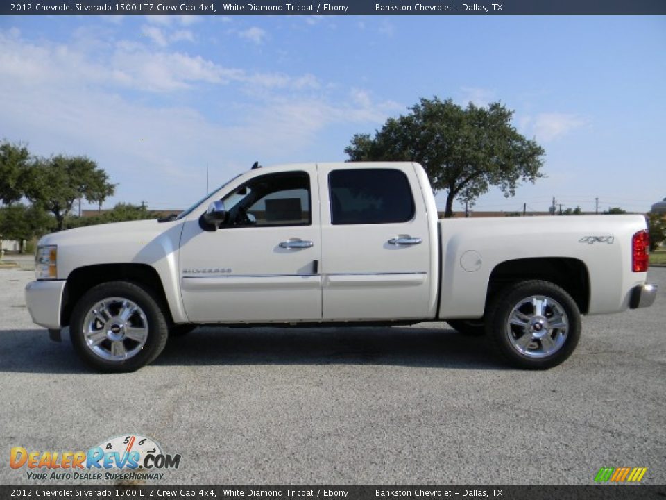 White Diamond Tricoat 2012 Chevrolet Silverado 1500 LTZ Crew Cab 4x4 Photo #5