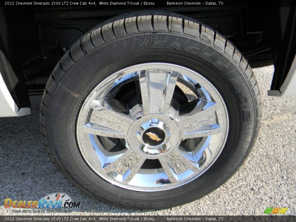 2012 Chevrolet Silverado 1500 LTZ Crew Cab 4x4 White Diamond Tricoat / Ebony Photo #6