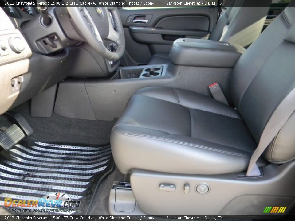 2012 Chevrolet Silverado 1500 LTZ Crew Cab 4x4 White Diamond Tricoat / Ebony Photo #7