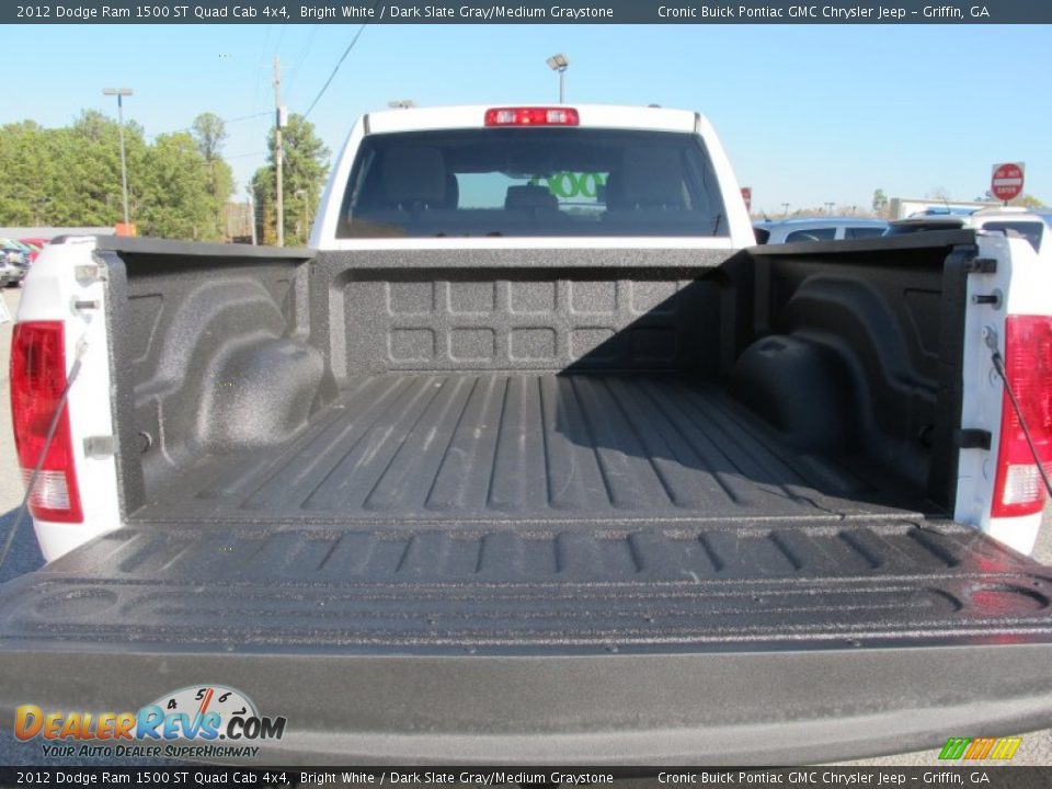 2012 Dodge Ram 1500 ST Quad Cab 4x4 Bright White / Dark Slate Gray/Medium Graystone Photo #14