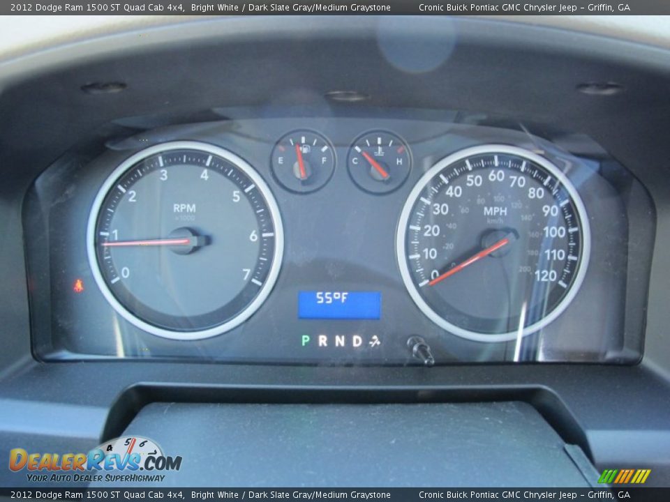 2012 Dodge Ram 1500 ST Quad Cab 4x4 Gauges Photo #19