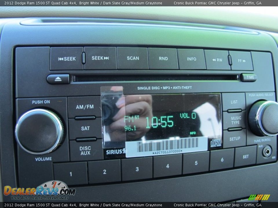 Audio System of 2012 Dodge Ram 1500 ST Quad Cab 4x4 Photo #20