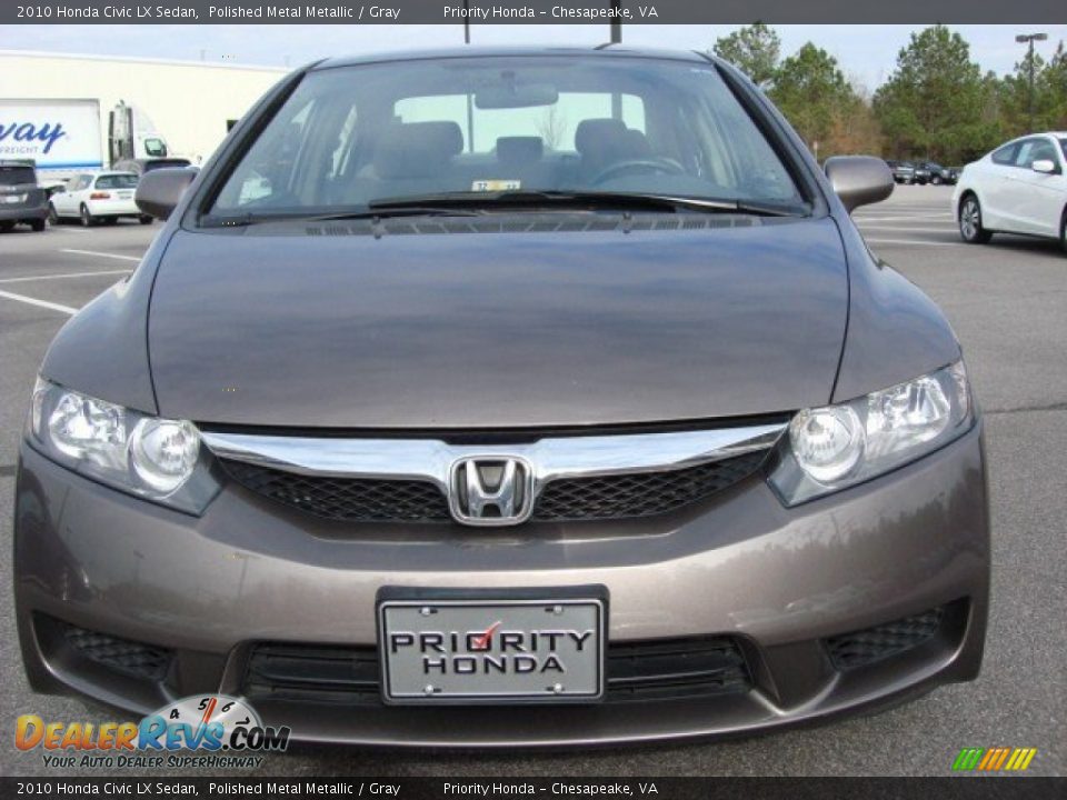 2010 Honda Civic LX Sedan Polished Metal Metallic / Gray Photo #8