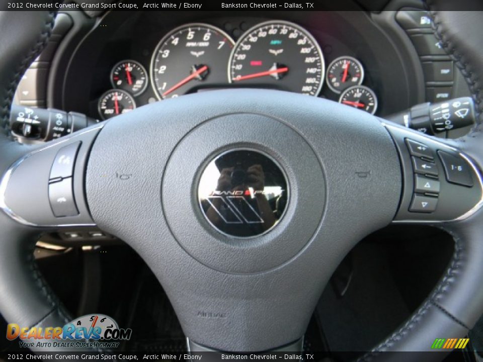 2012 Chevrolet Corvette Grand Sport Coupe Arctic White / Ebony Photo #11