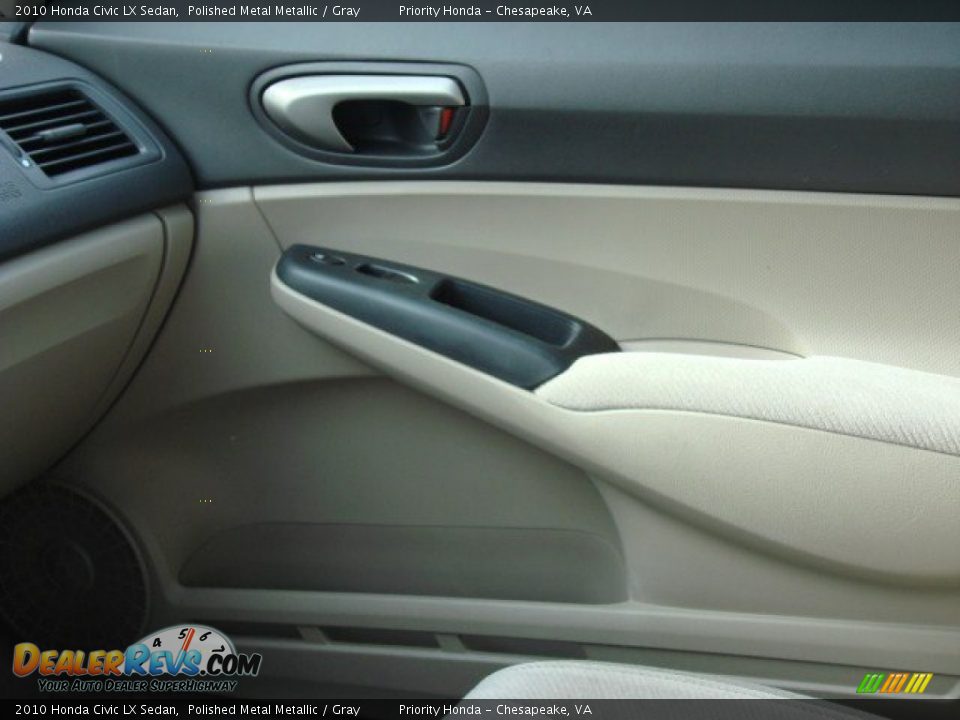 2010 Honda Civic LX Sedan Polished Metal Metallic / Gray Photo #16