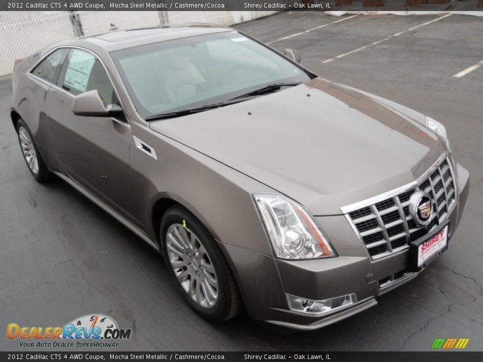 2012 Cadillac CTS 4 AWD Coupe Mocha Steel Metallic / Cashmere/Cocoa Photo #3