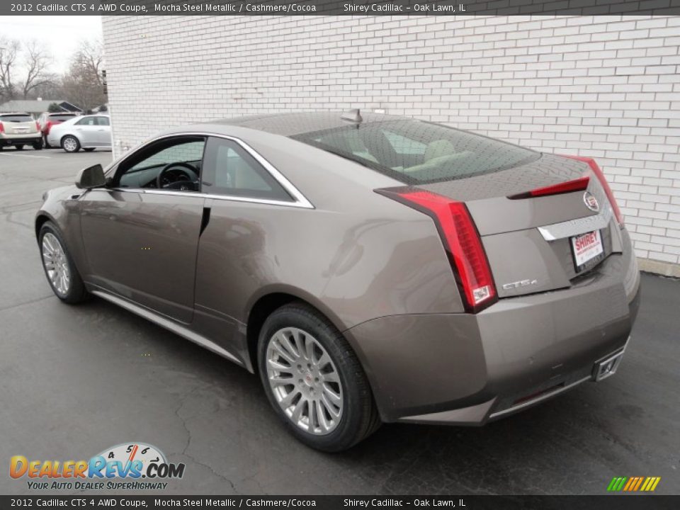 2012 Cadillac CTS 4 AWD Coupe Mocha Steel Metallic / Cashmere/Cocoa Photo #6