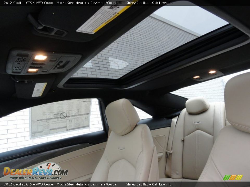 Sunroof of 2012 Cadillac CTS 4 AWD Coupe Photo #14