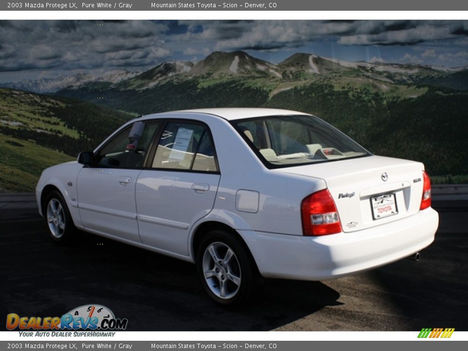 2003 Mazda Protege LX Pure White / Gray Photo #2