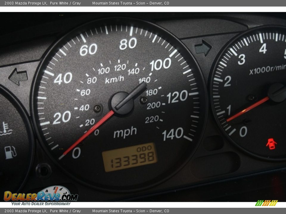 2003 Mazda Protege LX Pure White / Gray Photo #3
