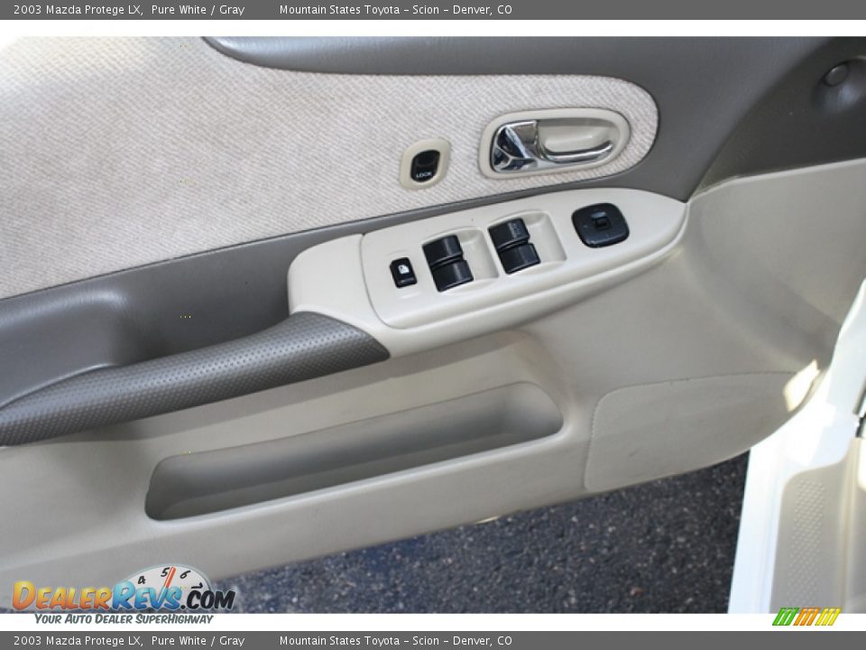 2003 Mazda Protege LX Pure White / Gray Photo #6