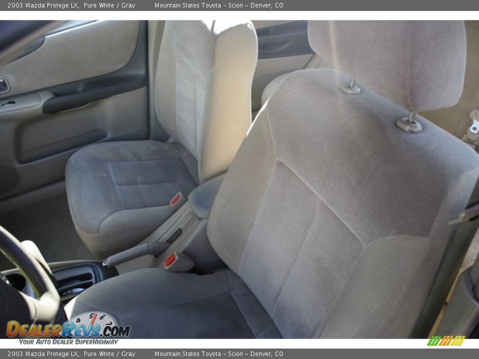 2003 Mazda Protege LX Pure White / Gray Photo #7