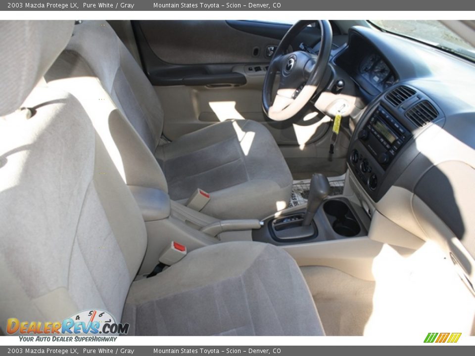 2003 Mazda Protege LX Pure White / Gray Photo #8