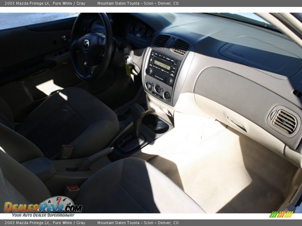 2003 Mazda Protege LX Pure White / Gray Photo #9