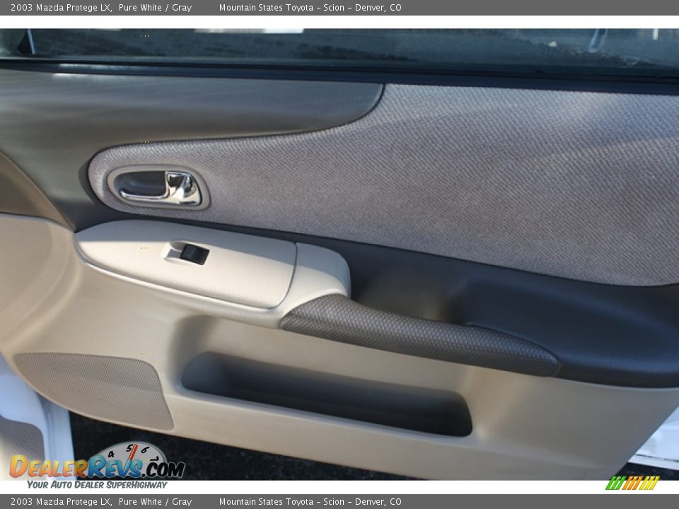 2003 Mazda Protege LX Pure White / Gray Photo #10