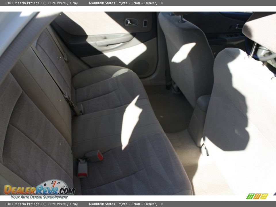 2003 Mazda Protege LX Pure White / Gray Photo #11