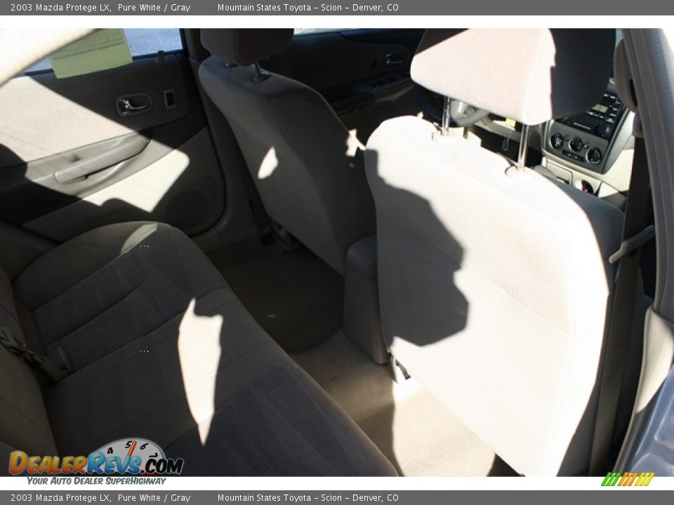 2003 Mazda Protege LX Pure White / Gray Photo #12