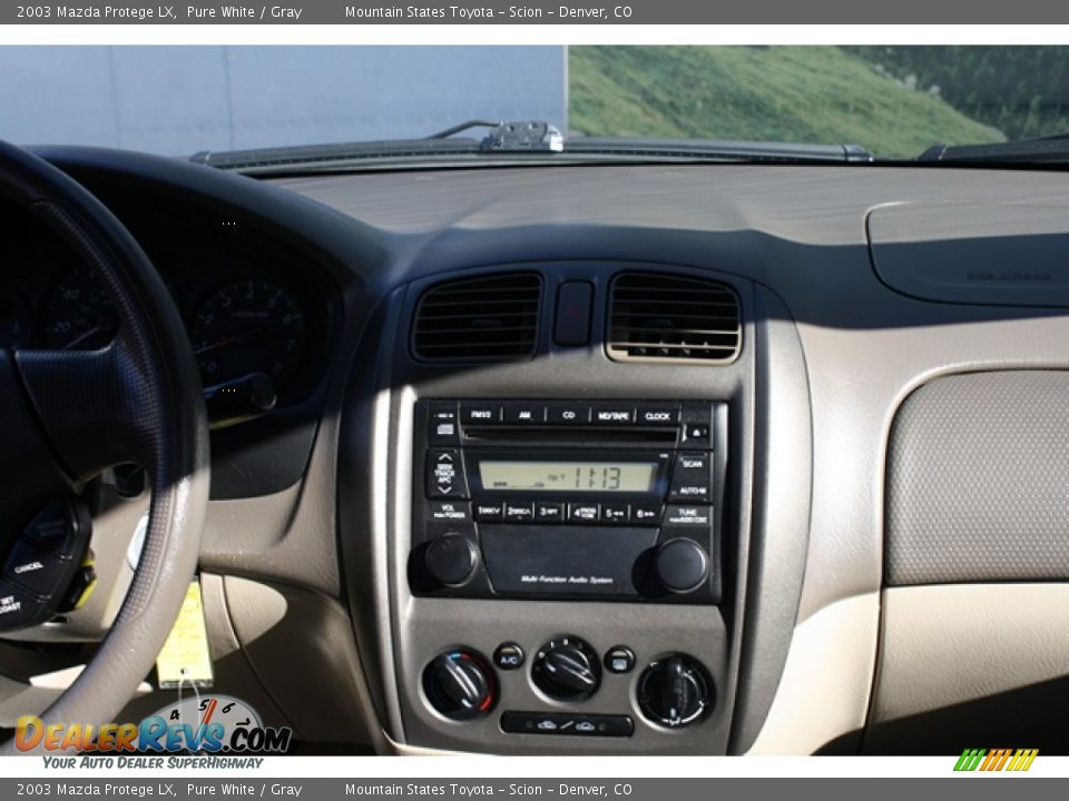 2003 Mazda Protege LX Pure White / Gray Photo #15