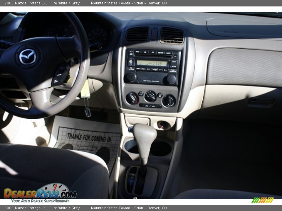2003 Mazda Protege LX Pure White / Gray Photo #16