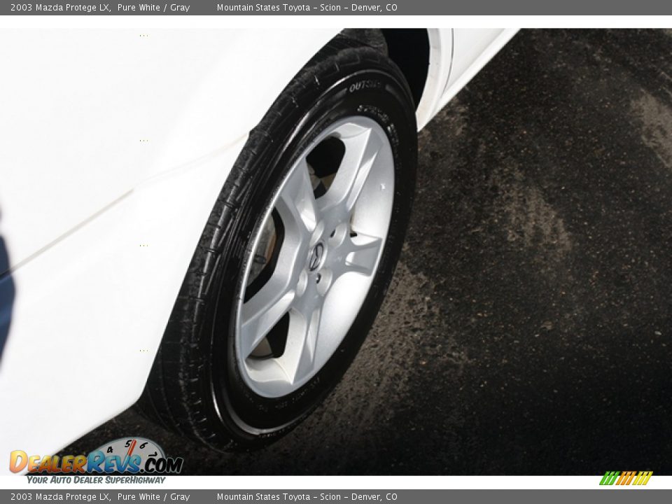 2003 Mazda Protege LX Pure White / Gray Photo #18