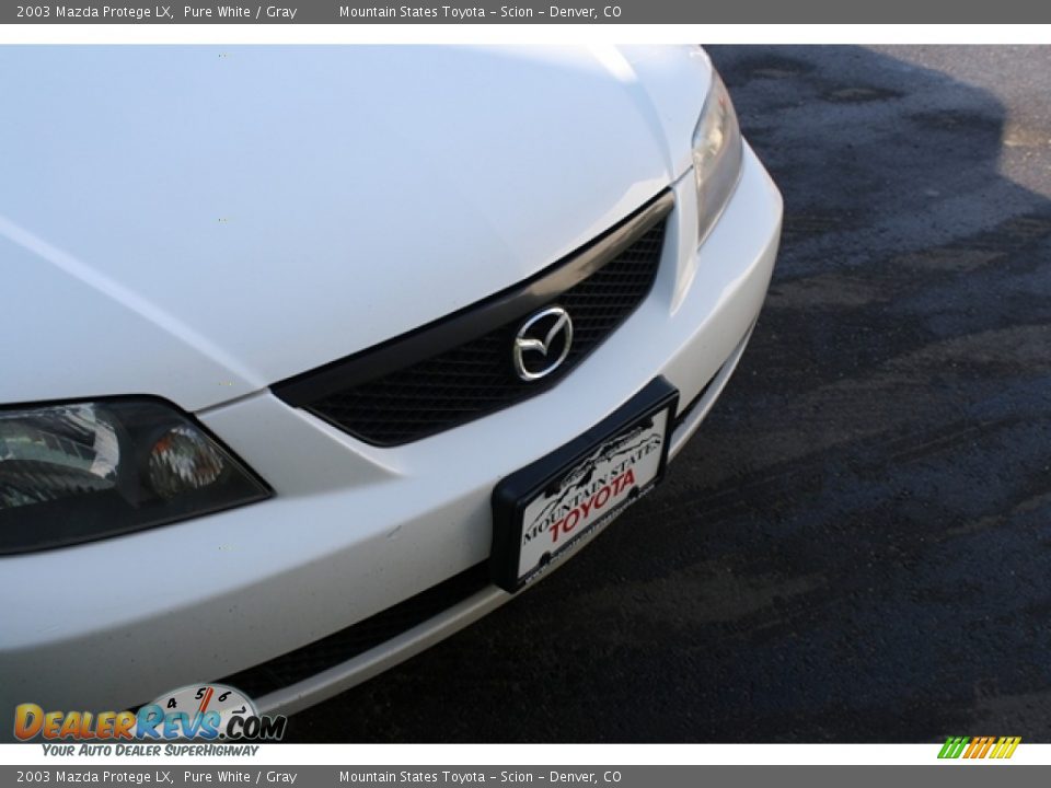 2003 Mazda Protege LX Pure White / Gray Photo #19