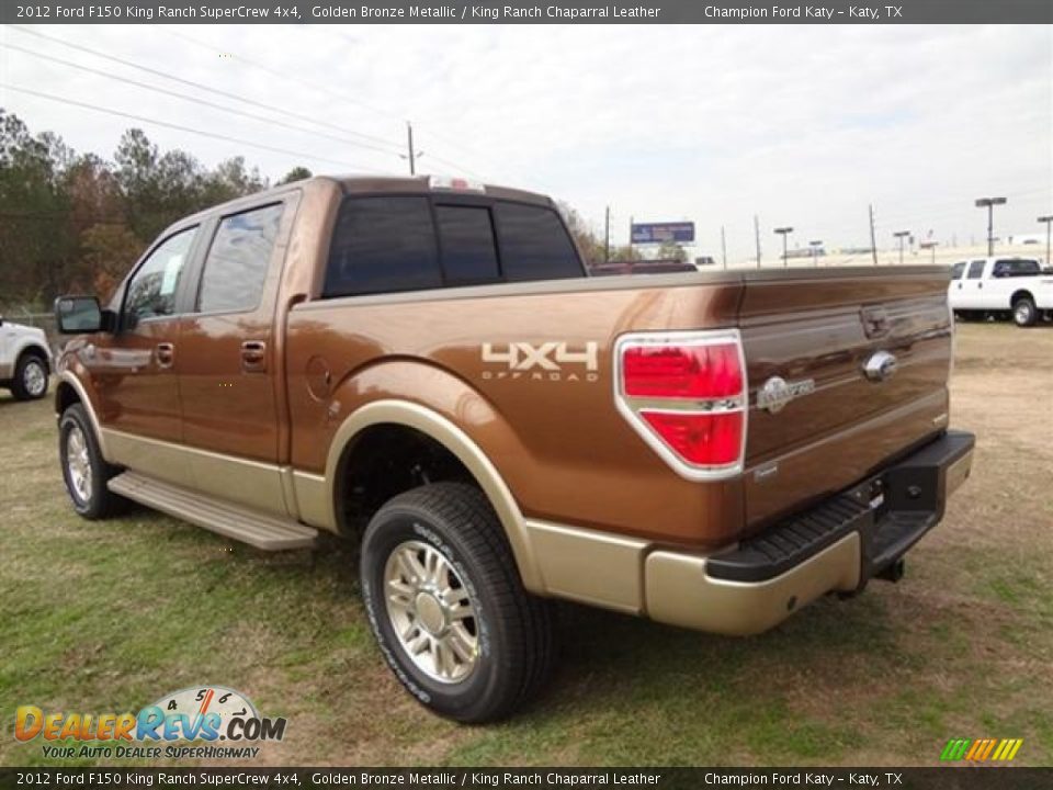 2012 Ford F150 King Ranch SuperCrew 4x4 Golden Bronze Metallic / King Ranch Chaparral Leather Photo #5