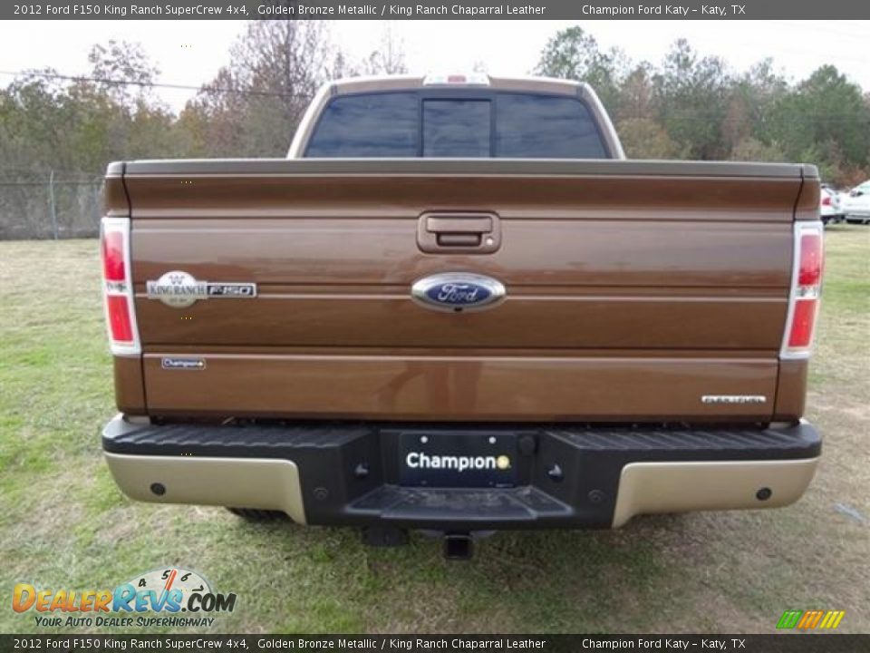 2012 Ford F150 King Ranch SuperCrew 4x4 Golden Bronze Metallic / King Ranch Chaparral Leather Photo #6