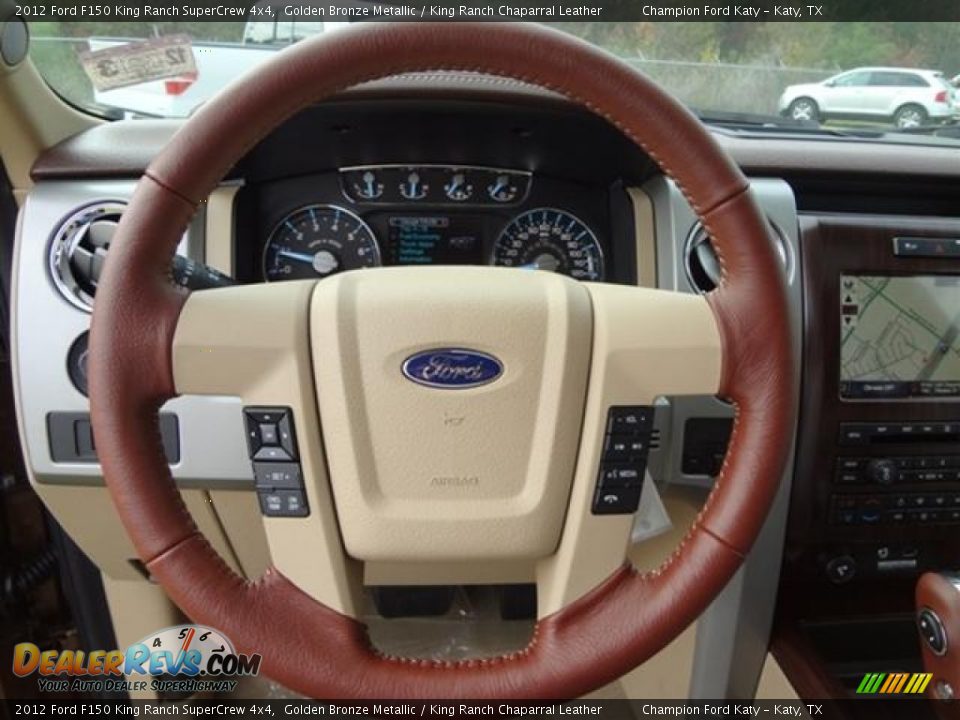 2012 Ford F150 King Ranch SuperCrew 4x4 Steering Wheel Photo #22