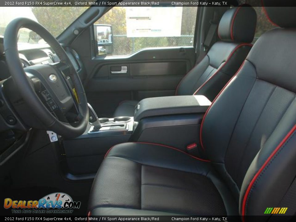 FX Sport Appearance Black/Red Interior - 2012 Ford F150 FX4 SuperCrew 4x4 Photo #11