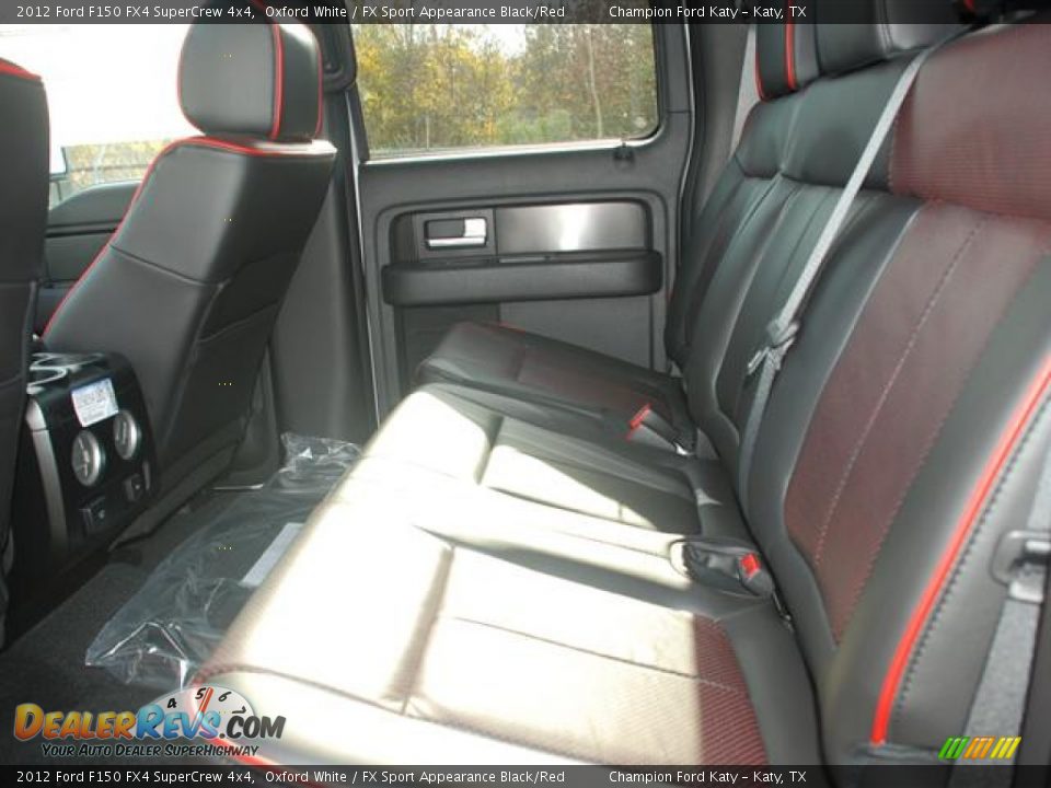 FX Sport Appearance Black/Red Interior - 2012 Ford F150 FX4 SuperCrew 4x4 Photo #12