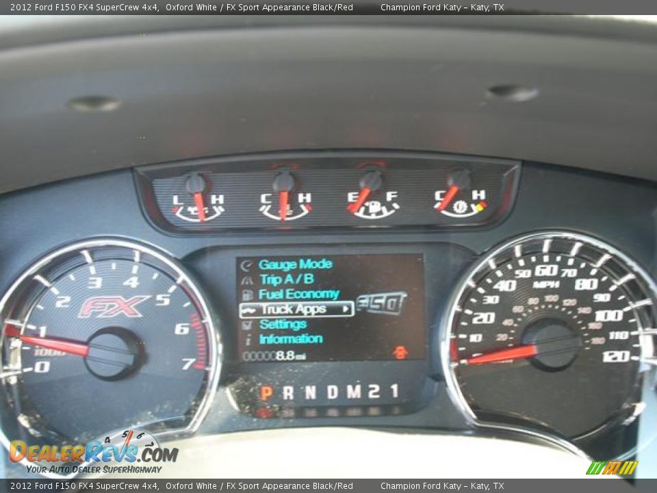 2012 Ford F150 FX4 SuperCrew 4x4 Gauges Photo #18