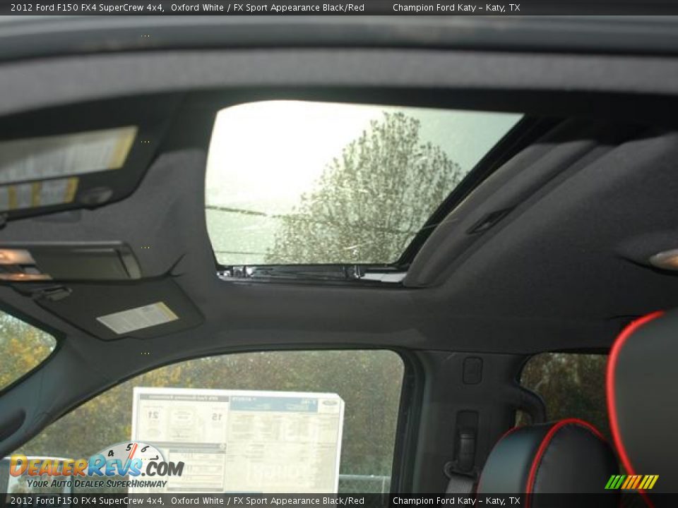 Sunroof of 2012 Ford F150 FX4 SuperCrew 4x4 Photo #21