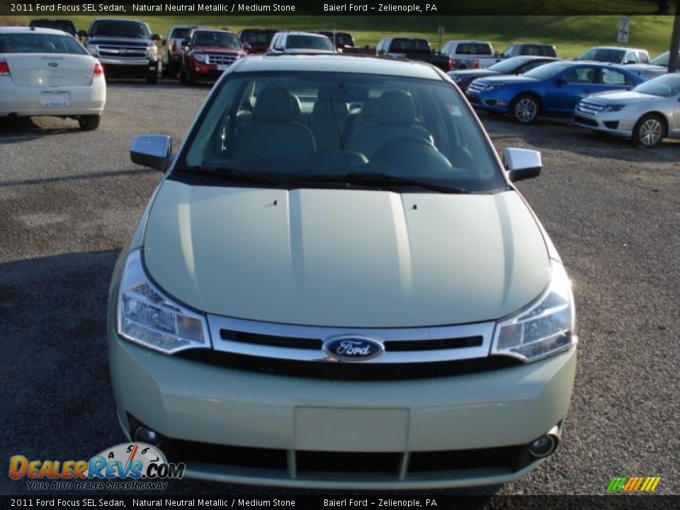 2011 Ford Focus SEL Sedan Natural Neutral Metallic / Medium Stone Photo #3
