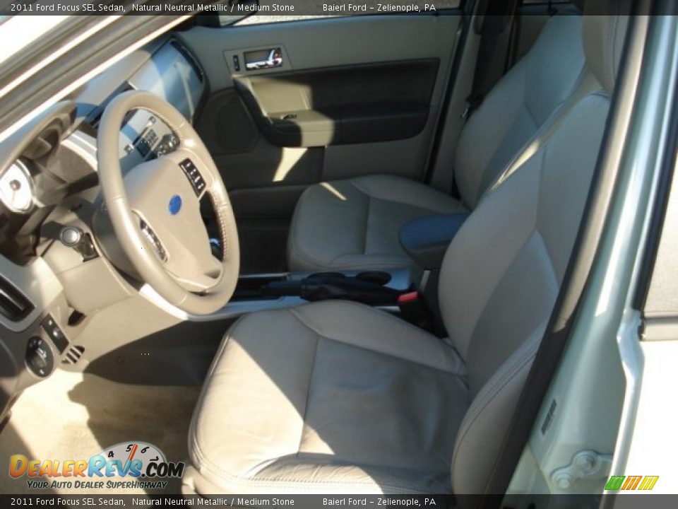 2011 Ford Focus SEL Sedan Natural Neutral Metallic / Medium Stone Photo #11