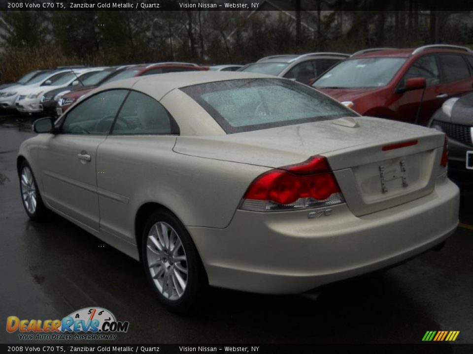 2008 Volvo C70 T5 Zanzibar Gold Metallic / Quartz Photo #16