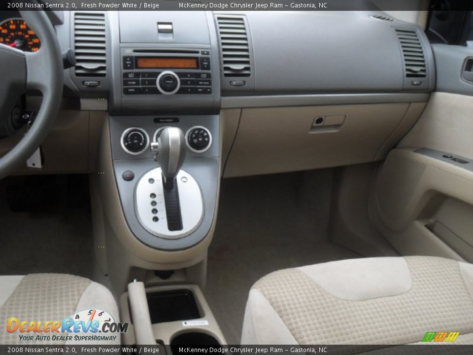 2008 Nissan Sentra 2.0 Fresh Powder White / Beige Photo #16