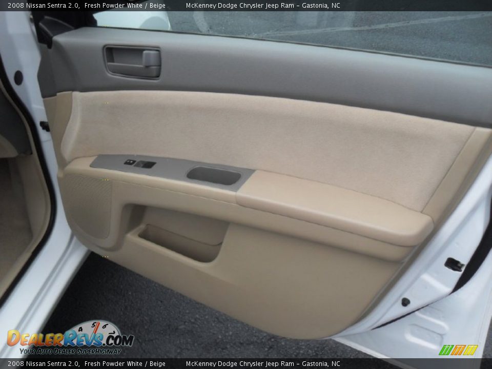 2008 Nissan Sentra 2.0 Fresh Powder White / Beige Photo #21