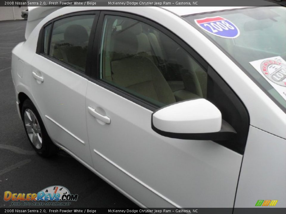 2008 Nissan Sentra 2.0 Fresh Powder White / Beige Photo #22