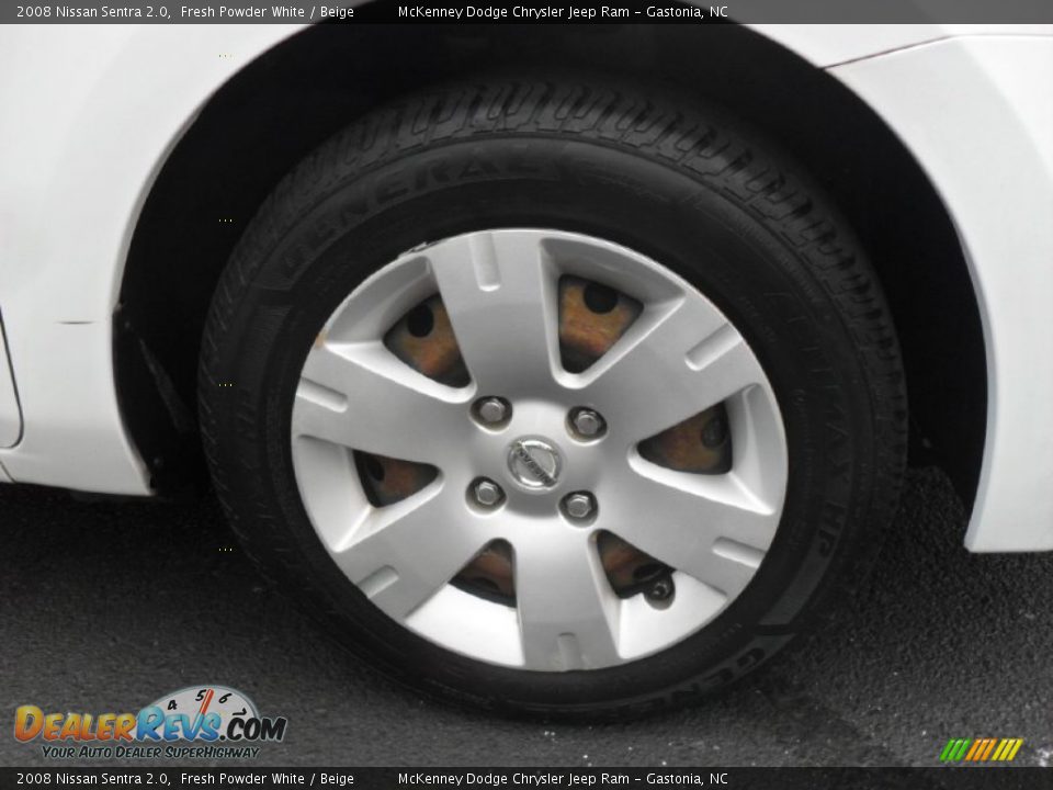 2008 Nissan Sentra 2.0 Fresh Powder White / Beige Photo #23